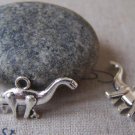 20 pcs of Tibetan Silver Diplodocus Dinosaur Charms  A4316