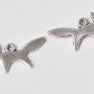 30 pcs Antique Silver Lovely Fox Charms 10x20mm A8978