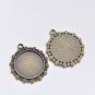 10 pcs Antique Bronze Round Pendant Tray Setting 20mm Cabochon A8443