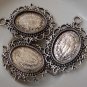 10 pcs Antique Silver Cameo Base Settings Match 13x18mm Cabochon A7477