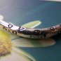 10 pcs Antique Silver Curved Heart Slide Tube 33mm A1059