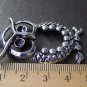 Rhinestone Owl Pendant Antique Silver Owl Charms Set of 4 A1855