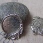 10 pcs Antique Silver Leaf Cameo Base Settings With 20mm Bezel A4958