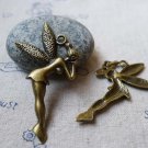 10 pcs of Antique Bronze Huge Fairy Pendants Charms 28x40mm A5573