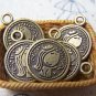 20 pcs Antique Bronze Lovely Princess Round Charms 16mm A4001