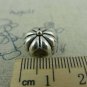 10 pcs Antique Silver Rondelle Pumpkin Heart Beads 8x12mm A5859