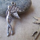 20 pcs of Antique Silver Angel Fairy Charms 23x39mm A1539