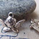 20 pcs of Antique Silver Cupid Angel Charms 15x20mm A1533