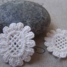 10 pcs Beige Round Floral Sunflower Cotton Lace Doily A4854