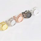 10 pcs Brass Adjustable Ring Blank Bezel Base 12mm-20mm Rose Gold / 16mm