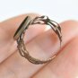 10 pcs Brass Adjustable Ring Blank Bezel Base 12mm-20mm Shiny Silver / 16mm