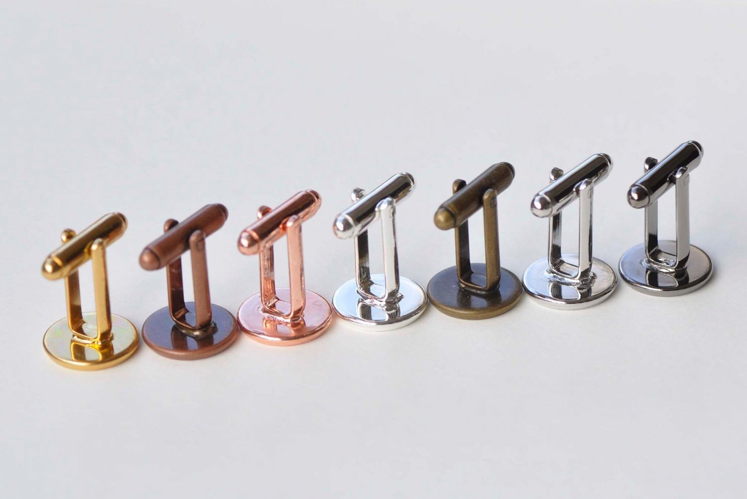 10 pcs Cuff Links Cufflinks Bezel Setting Match 10mm-20mm Cameo Antique Bronze / 10mm