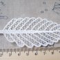 10 pcs Lace Doily White Polyester Filigree Crochet Tree Leaf A5405