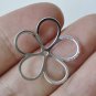 10 pcs Large Filigree 5 Petal Leaf Bead Caps 21mm Shiny Silver/Gold 10 pcs Gold A8839