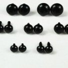 10 pcs Large Size Black Round Toy Animal Eyes 8mm-No.10311