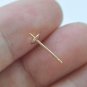 10 pcs Solid 925 Sterling Silver Ear Post with Cup Peg for Half Drilled Pearls 4mm Cup/13mm Length /