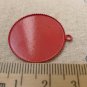 10 pcs Spray Paint Round Cameo Base Settings  A6238 Turquoise Green