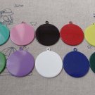 10 pcs Spray Paint Round Cameo Base Settings  A6238 Red