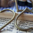 10 pcs Antique Bronze Heart Frame Connector Charms  A1502