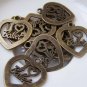 10 pcs Antique Bronze I Heart Ballet Charms 21x24mm A2295