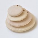 10 pcs Unfinished Round Wood Chips Pendants Beads Findings 35mm
