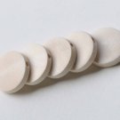 10 pcs Unfinished Round Wood Chips Spacer Beads Findings 25mm A6621