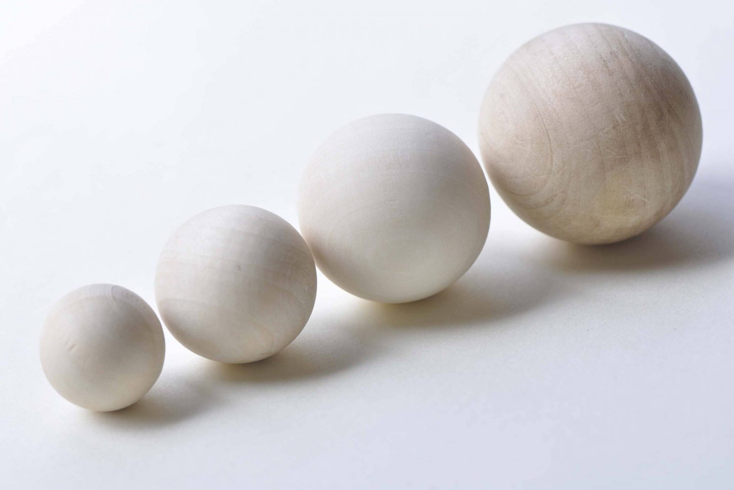 10 pcs Unfinished Solild Round Wood Ball NO HOLE 10mm-50mm 10pcs 25mm A4355
