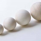 10 pcs Unfinished Solild Round Wood Ball NO HOLE 10mm-50mm 10pcs 25mm A4355