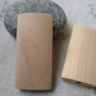 10 pcs Unvarnished Rectangular Wood Beads A6097