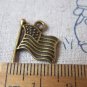 20 pcs American National Flag Antique Bronze Charms 15x18mm A4308