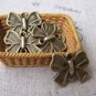 20 pcs Antique Bronze Bow Tie Knot Connector Charms A3440