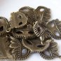 20 pcs Antique Bronze Halloween Chief Mask Charms A4517