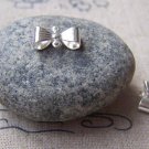 20 pcs of Silver Tone Bow Tie Knot Connector 7x12mm A4478