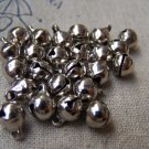 Round Bells Silvery Gray Nickel Tone 6mm Set of 100 pcs A2777