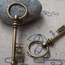 10 pcs Antique Bronze Hope Key Charms Pendants A200