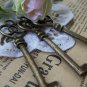 10 pcs Antique Bronze Skeleton Key Charms Pendants 20x62mm A177