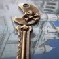10 pcs Antique Bronze Skull Key Pendants Charms 13x37mm A207