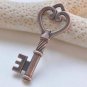 10 pcs Antique Copper Skeleton Key Charms Pendants A3534
