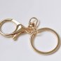 10 pcs Large Keychain Key Ring Clasps Antique Bronze/Light Gold/Rhodium Light Gold A4870