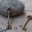 20 pcs Antique Bronze Skeleton Key Charms Pendants A191