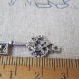 20 pcs of Antique Silver Filigree Key Charms 11x25mm A4677