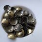 100 pcs Antique Bronze Brass Curved Disc Connectors 8mm A7698