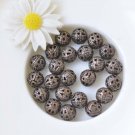 100 pcs Antique Copper Filigree Ball Spacer Beads 10mm