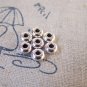 100 pcs of Antique Silver Smooth Rondelle Spacer Beads 5mm A5423