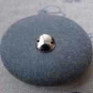 100 pcs of Silvery Gray Tone Brass Curved Disc Connectors 8mm A7697