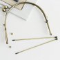 15.5cm( 6"") Metal Purse Frame Clutch Bag Purse Frame gunmental