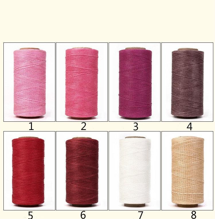 150D Flat Wax Cord Polyester Thread For Leather Craft -240 meters 2