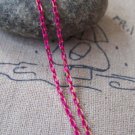 16 ft (5m) of Rose Pink Oval Cable Chain 1.5x2.2mm A4413
