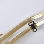 16.5cm x 7cm Light Gold Metal Purse Frame With Inside Hoops