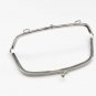 16cm( 6"") Silver Purse Frame With Ball Head Kisslock With Chain Loops 